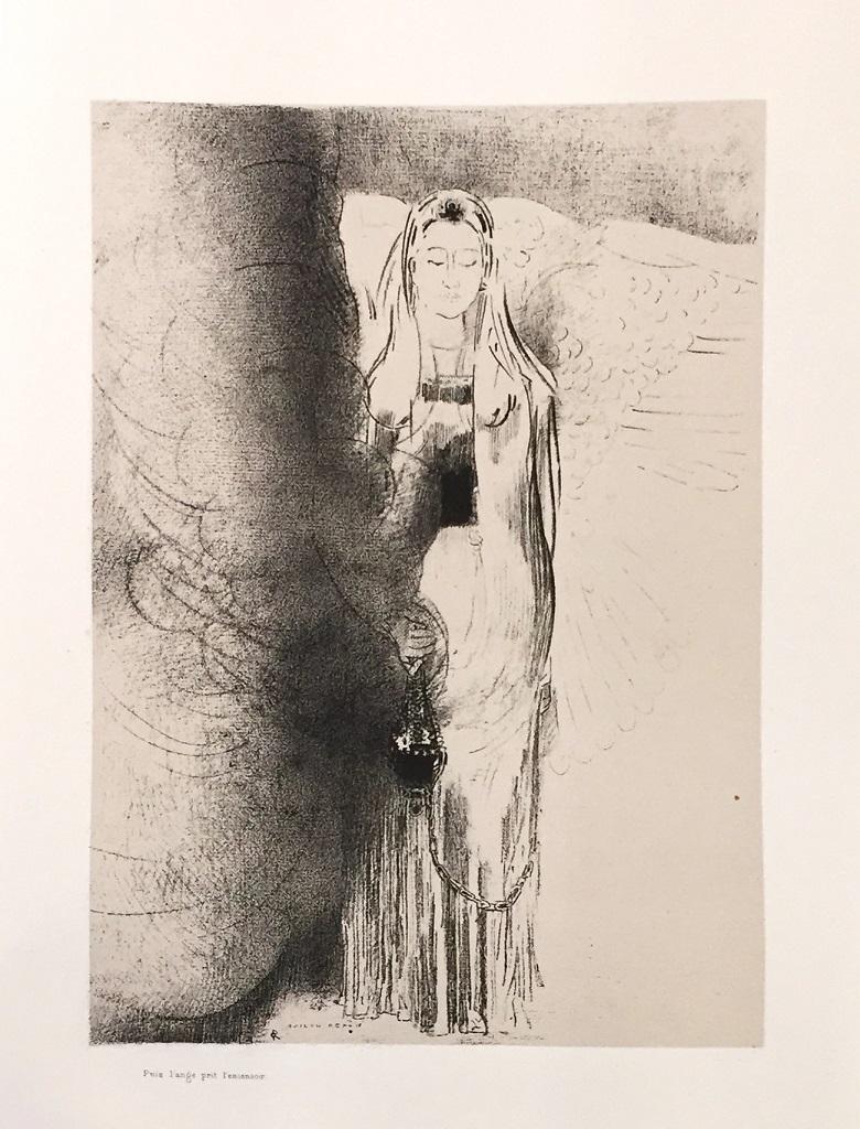 Apocalypse de Saint Jean - Lithographs on Chine collé by Odilon Redon - 1899 For Sale 3
