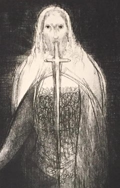 Et is avait en sa main droite sept étoiles - Litografía de O. Redon - 1899