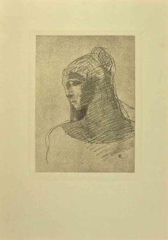 Ilustración de la serie "Las Flores del Mal" según Odilon Redon - 1923