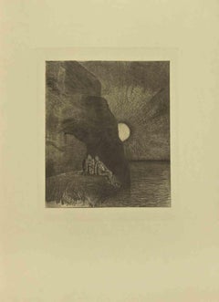 Antique Illustration from the Series "Les Fleurs du Mal" after Odilon Redon - 1923