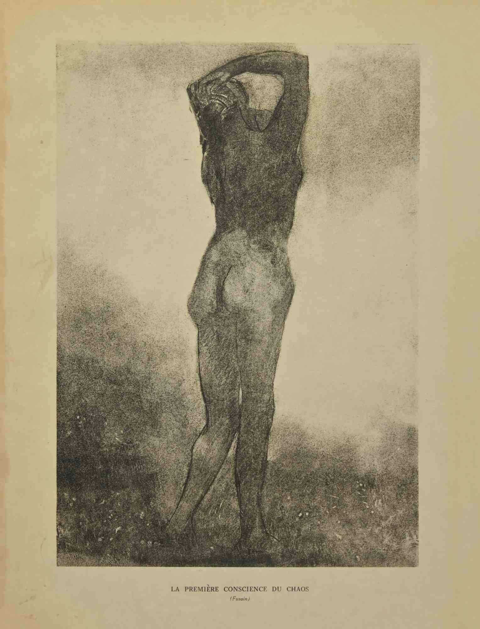 La Première Conscience Du Chaos  ist eine nach Odilon Redon angefertigte Fotoreproduktion. 

Sie gehören zu der Suite "Odilon Redon Peintre, Dessinateur et Graveur", die 1923 von Henri Felury herausgegeben wurde.

Auf der unteren Seite