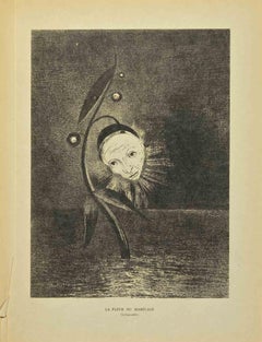 Antique Le Fleur Du Marécage - after Odilon Redon - 1923