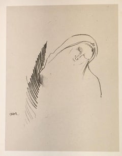 Le Sommeil - Lithograph by Odilon Redon - 1898