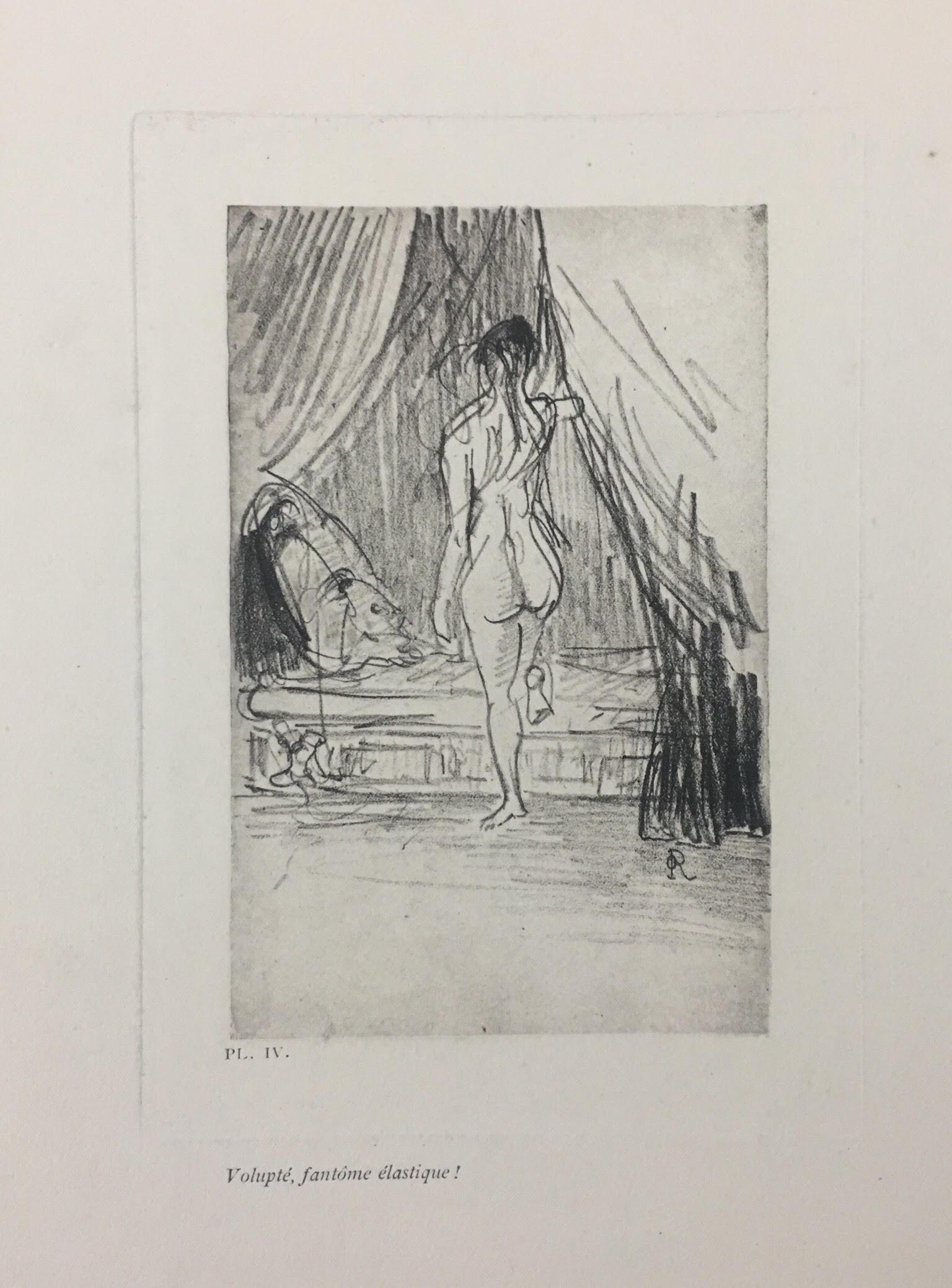 This rare 1890 edition of Les Fleurs du mal is a suite of original engravings by Odilon Redon.
Complete and homogeneous series of 8 héliogravures (Evely process) within the editorial portfolio in-folio (mm 454x322).
Rare first edition, printed by