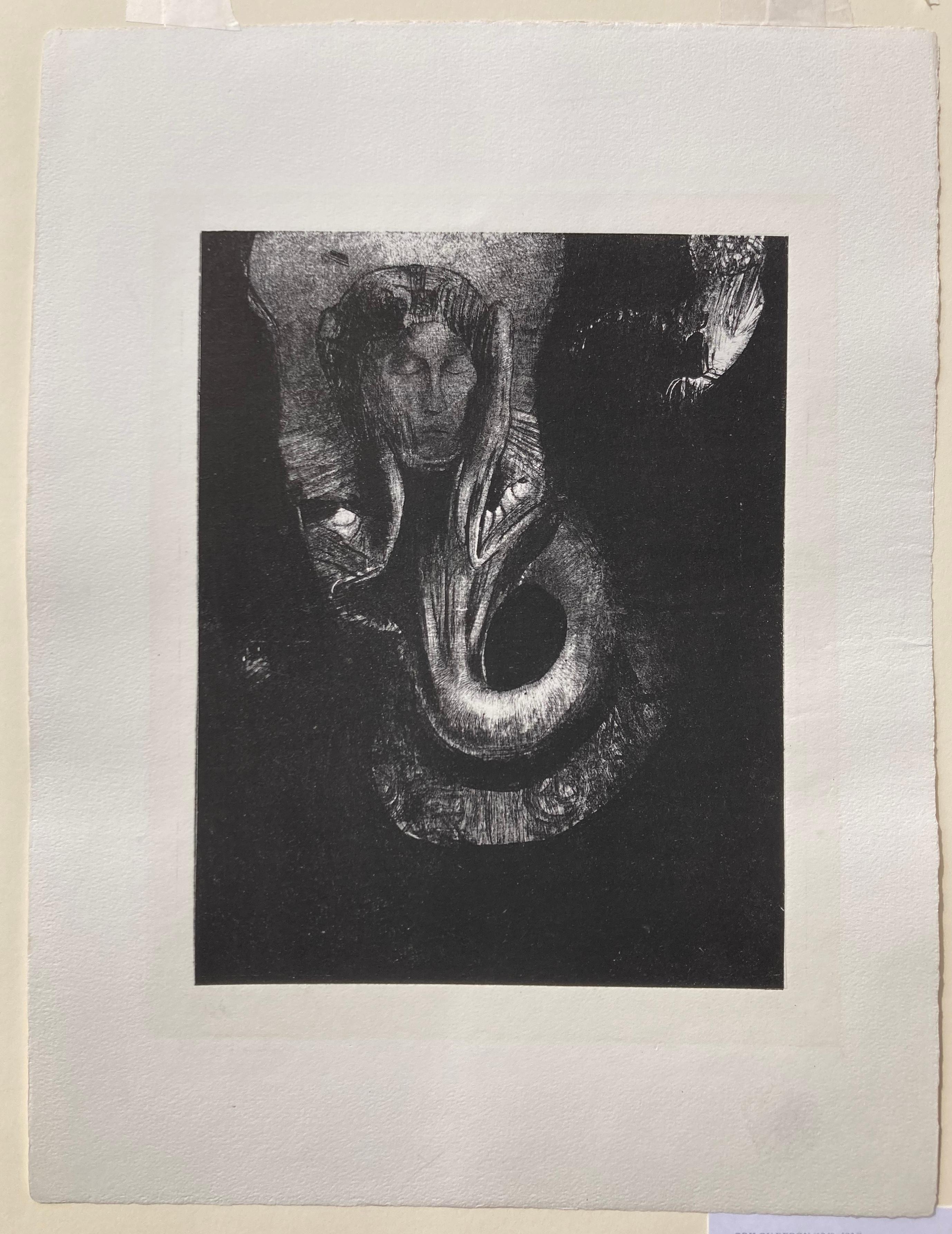 OANNES 1 - The First Conscious of Chaos…., - Symbolist Print by Odilon Redon