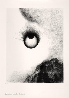 Partout des Prunelles Flamboient - Litografía de O. Redon - 1888