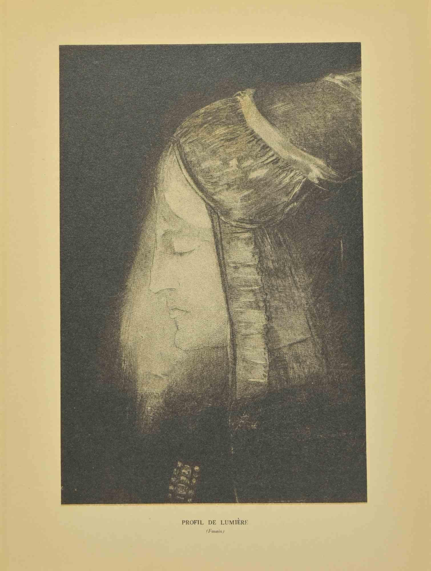 Profil De Lumière - Lithographie nach Odilon Redon - 1923