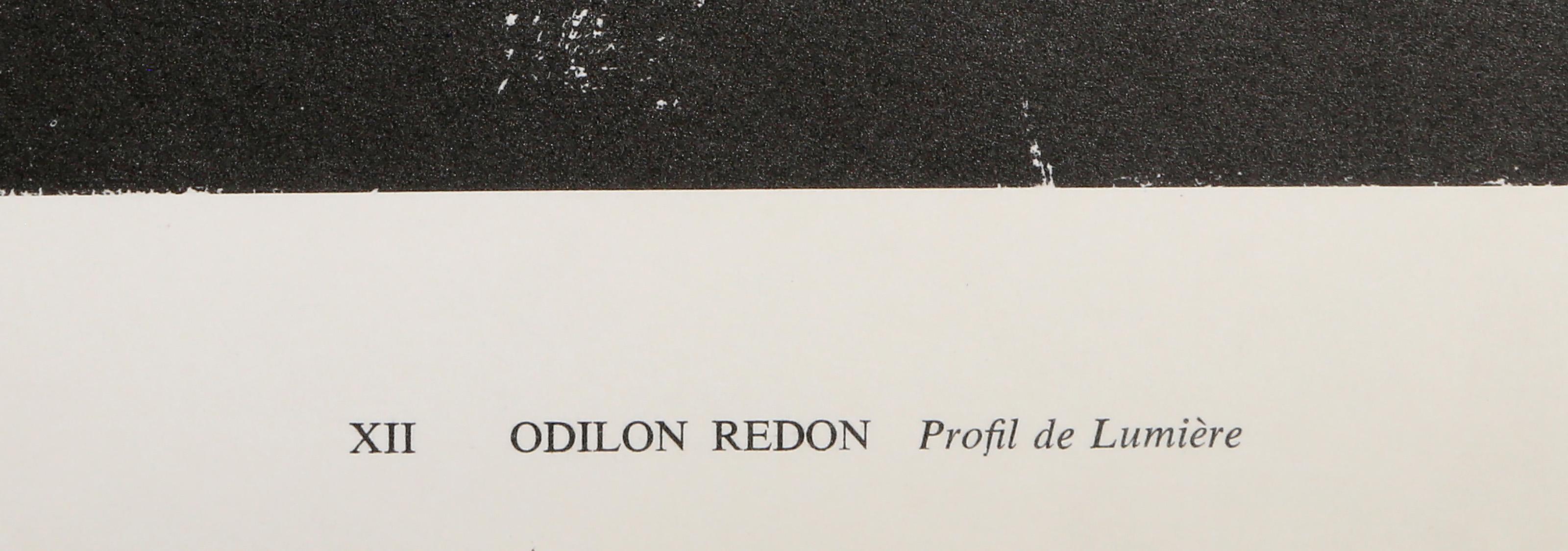Profil de Lumiere, collotipia simbolista di Odilon Redon in vendita 2
