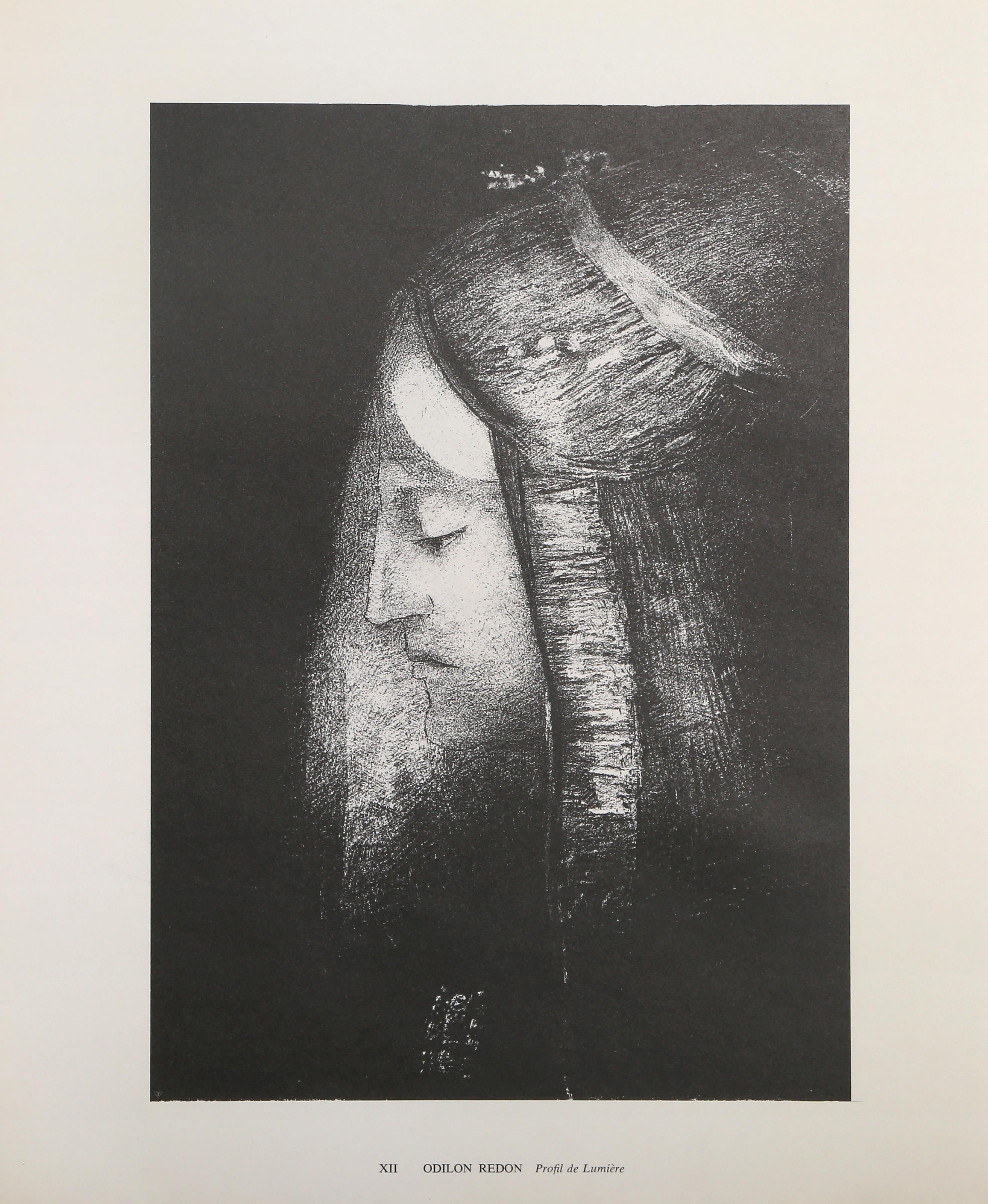 Profil de Lumiere, collotipia simbolista di Odilon Redon in vendita 3