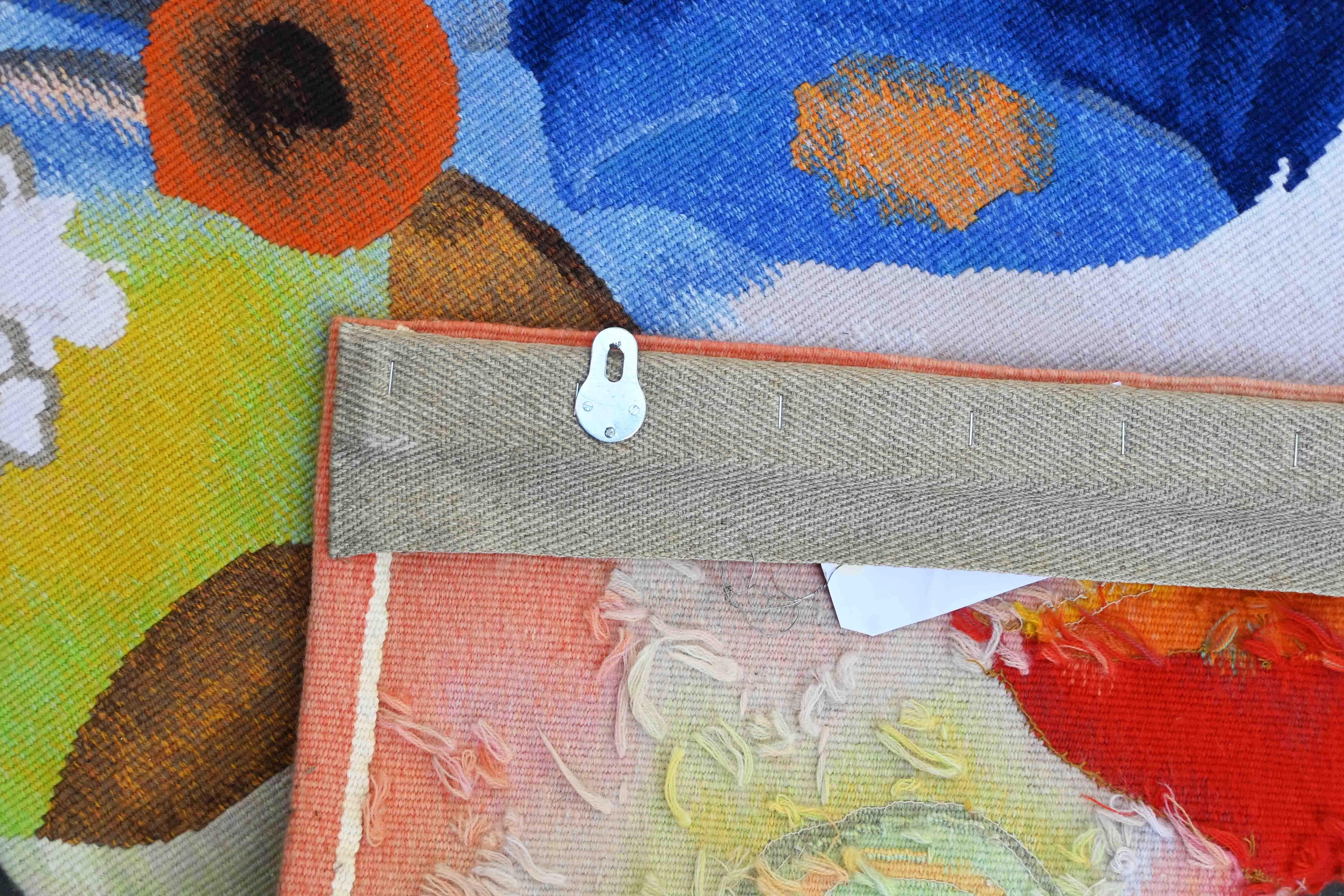 Odilon REDON, Stillleben mit Blumen – Französischer moderner Aubusson-Wandteppich  - N° 1442 (Handgewebt) im Angebot
