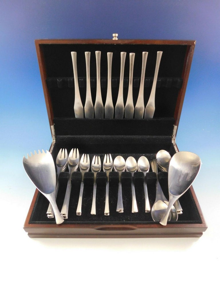 Odin by Dansk Germany Stainless Steel Flatware Set Service 42 Pcs Vintage Satin at 1stDibs