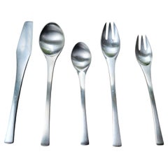 Odin Pattern Stainless Steel Flatware Set by Jens Quistgaard for Dansk, Germany