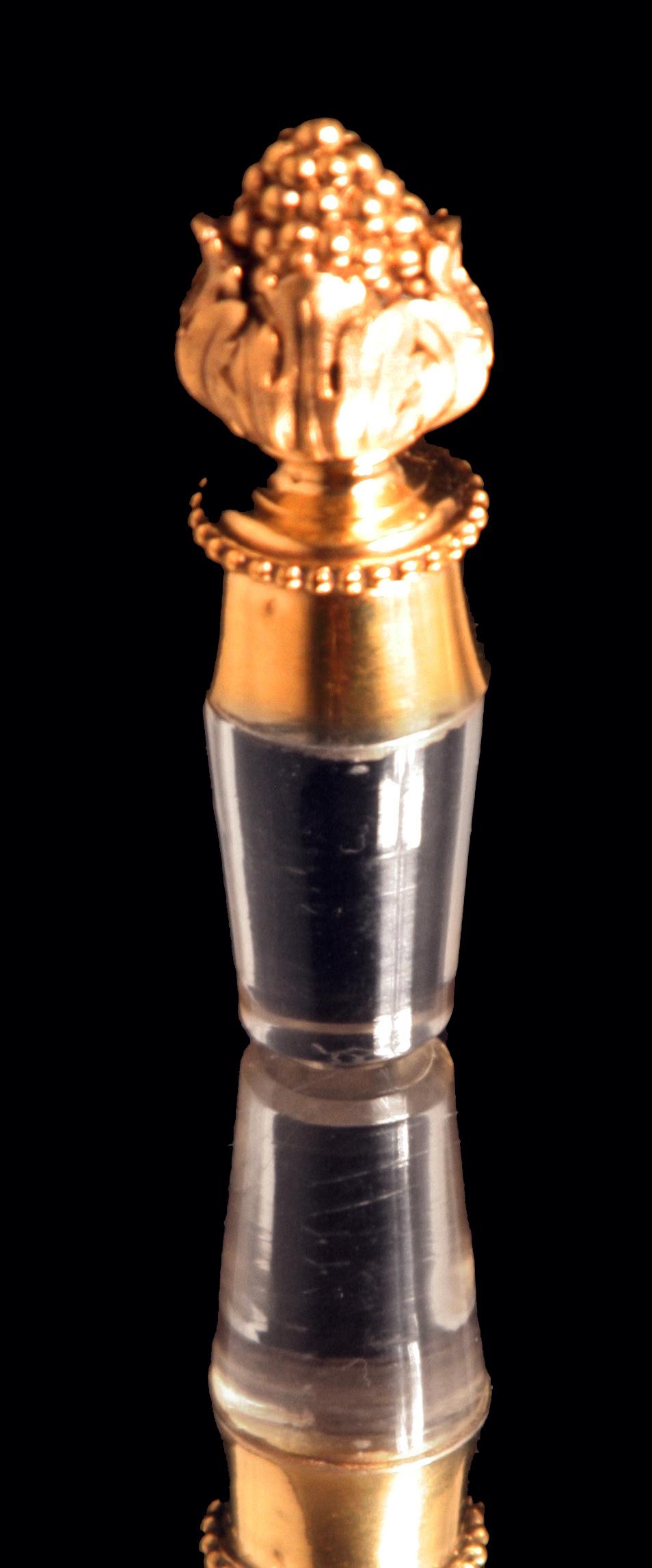Odiot - 17 Teile Napoleon III.-Dekanter-Set aus vergoldetem Sterlingsilber (Vermeil) im Angebot 2