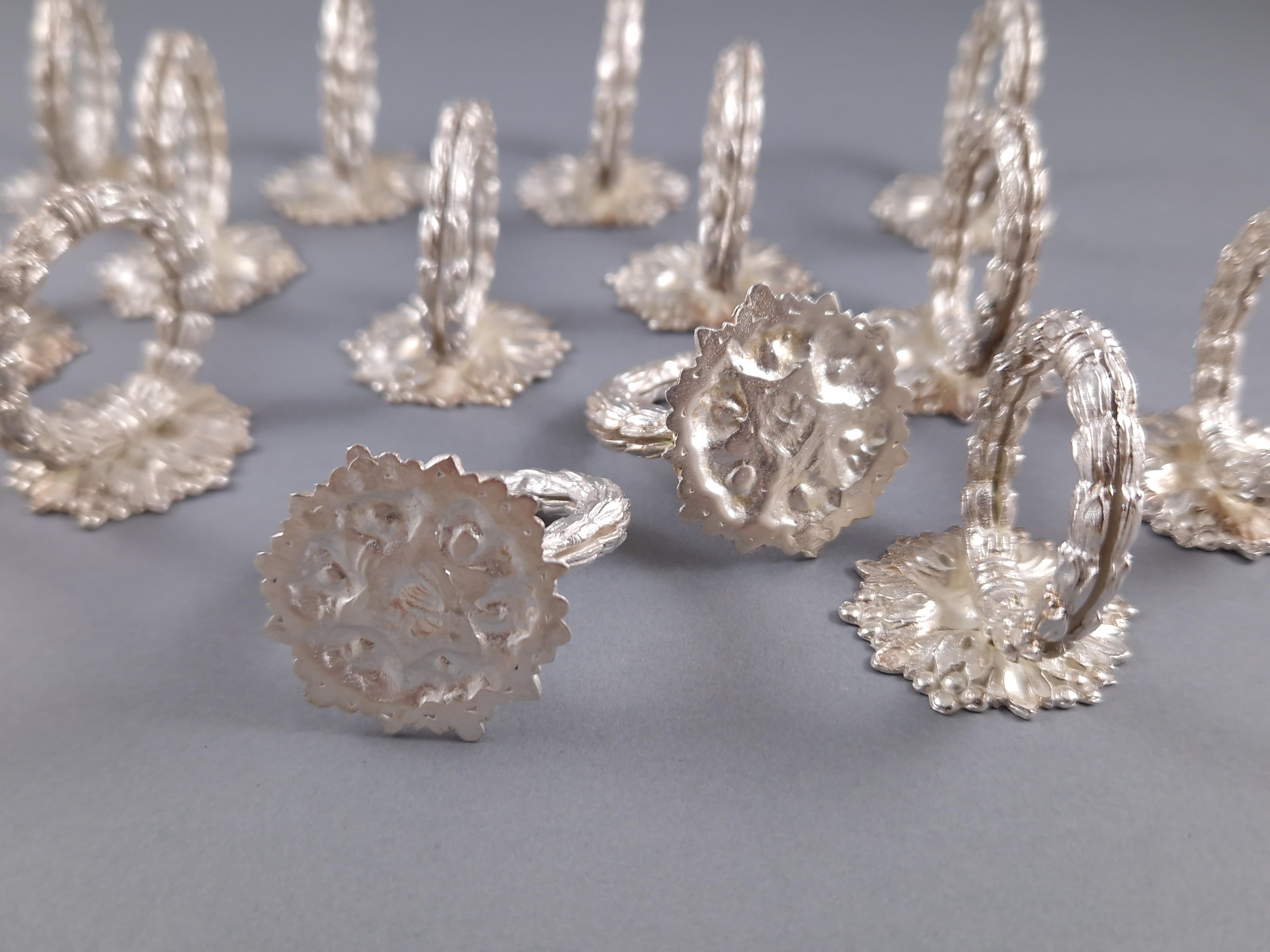 Odiot - 18 Place Card Or Menu Holders In Sterling Silver 2