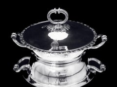 Odiot - 3pc. French 19th Century 950 Sterling Silver Vegetable Server - MINT !