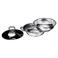 Odiot - 3 Teile. Französischer Gemüseservierer aus 950er Sterlingsilber des 19. Jahrhunderts – MINT!