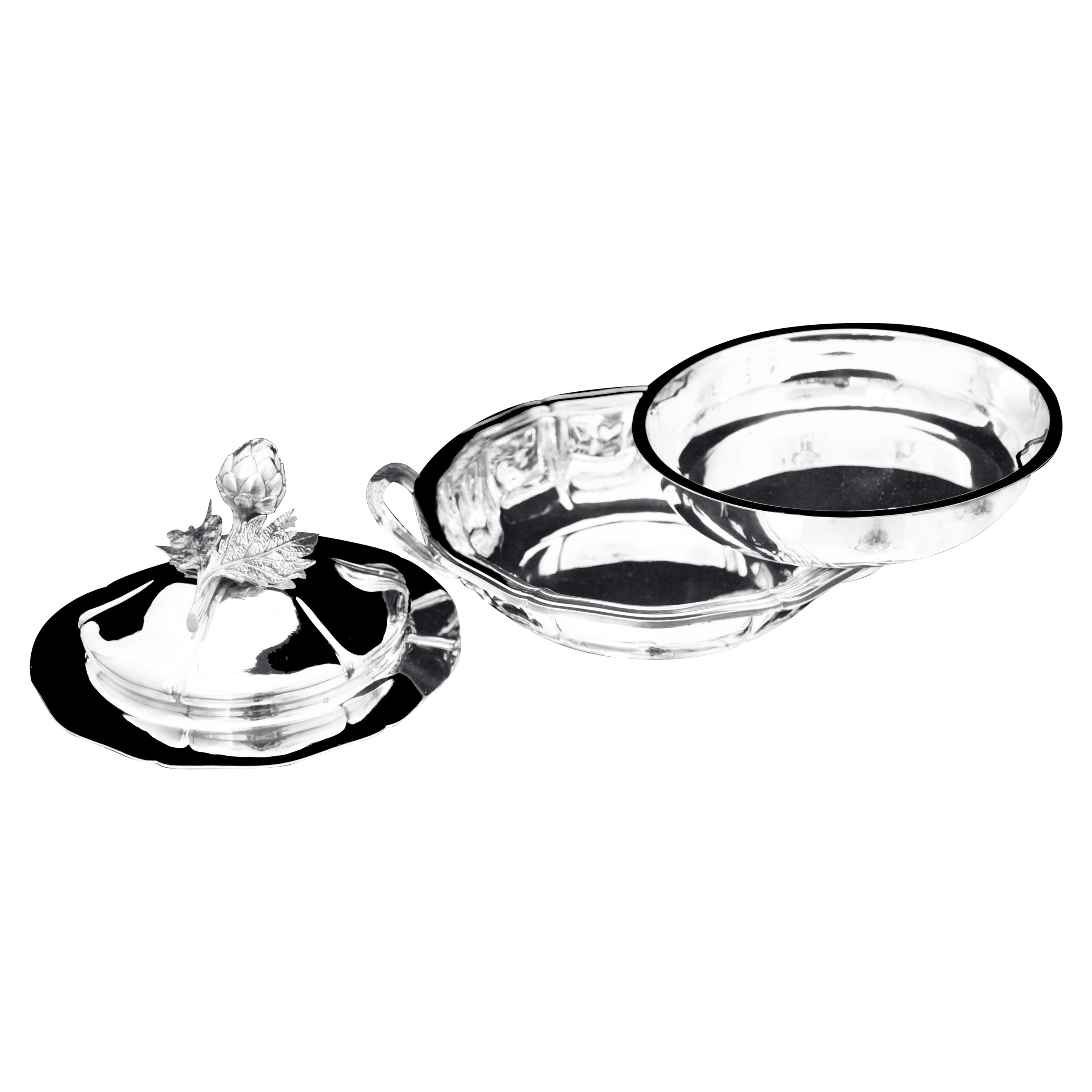 Odiot - 3 Teile. Französisch 19. Jahrhundert 950 Sterling  Gemüseservierer – MINT!