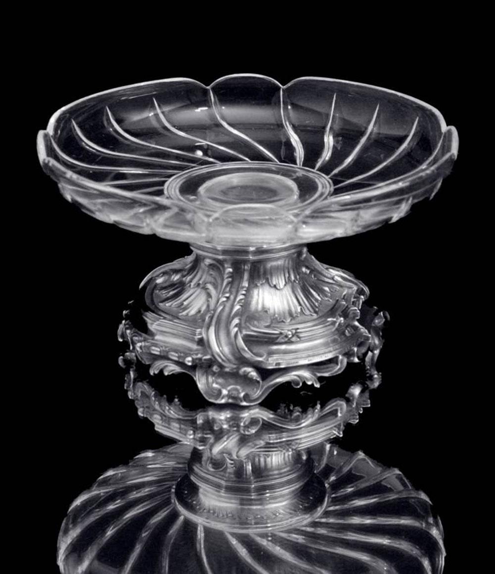 Odiot - Antike französische Candy Servierschale aus 950er Sterlingsilber, 1880er Jahre (Louis XVI.) im Angebot