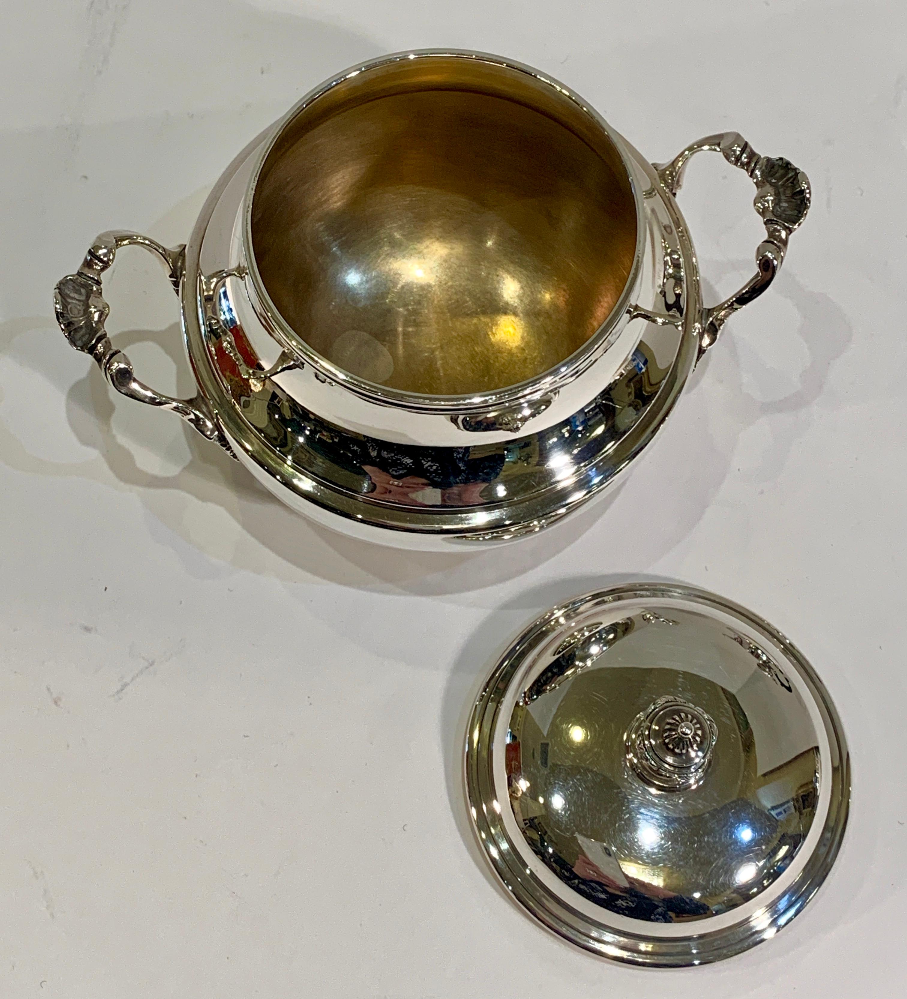 Jean-Baptiste-Claude Odiot Sterling Silver 3 Piece Breakfast Coffee or Tea Set In Good Condition For Sale In Tustin, CA