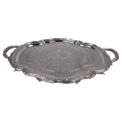 Bandeja de plata clásica Odiot French Belle Epoque