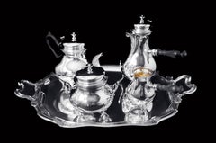 Odiot Henin - 5pc. Antique French 950 Sterling Silver Louis XVI Tea Set !