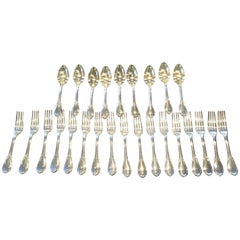 Used Odiot Paris Sterling Fontanelle Silverware