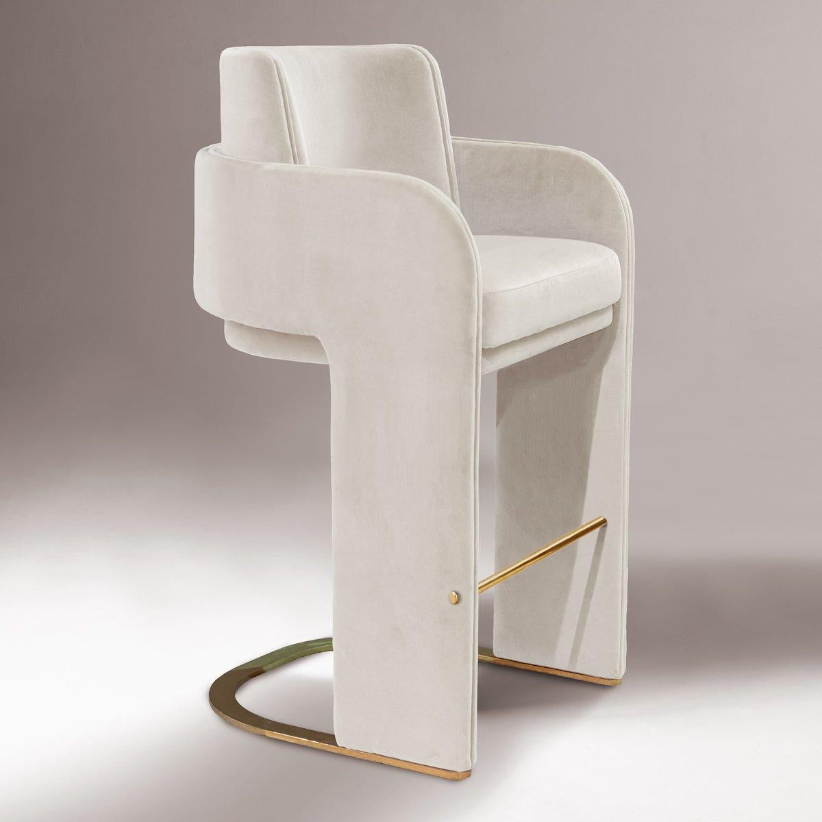 Modern Odisseia Bar Chair by Dooq For Sale