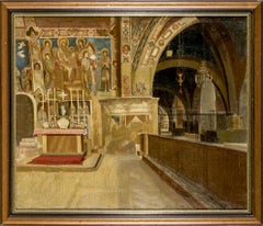 Late XIX Century Italian Church Interior