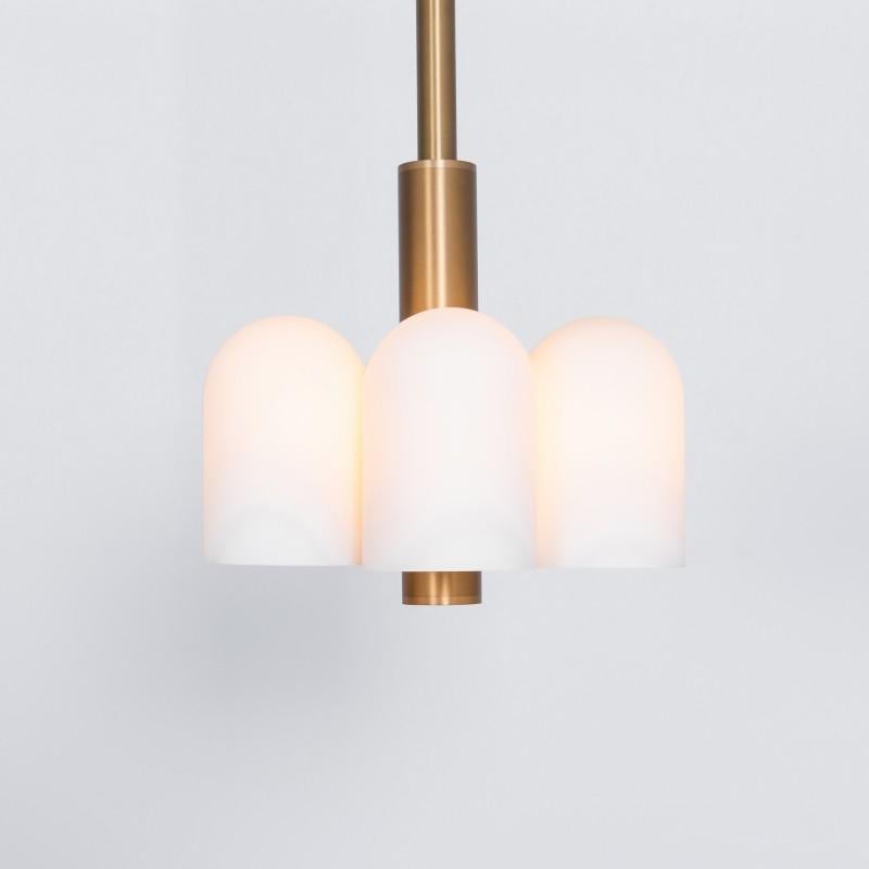 Odyssey 6 Brass Pendant Light by Schwung In New Condition For Sale In Geneve, CH