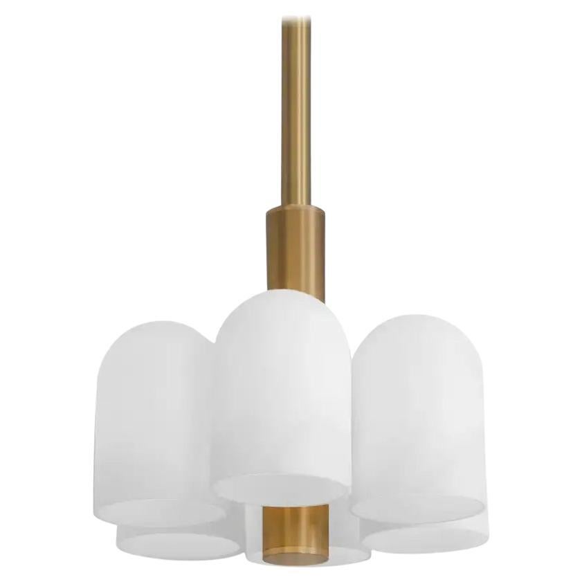 Odyssey 6 Brass Pendant Light by Schwung For Sale