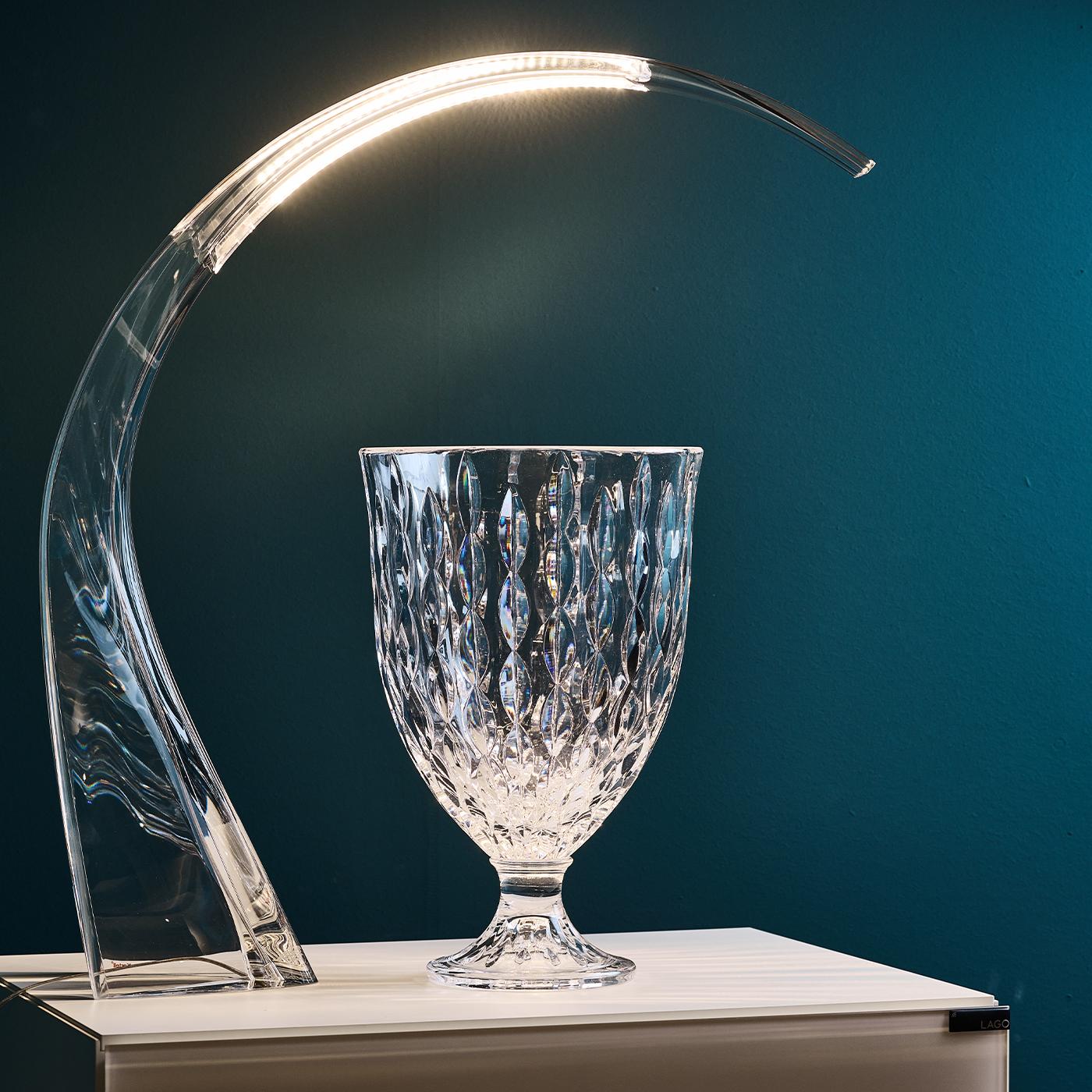 Italian Odyssey Clear Vase by Mario Cioni & C For Sale