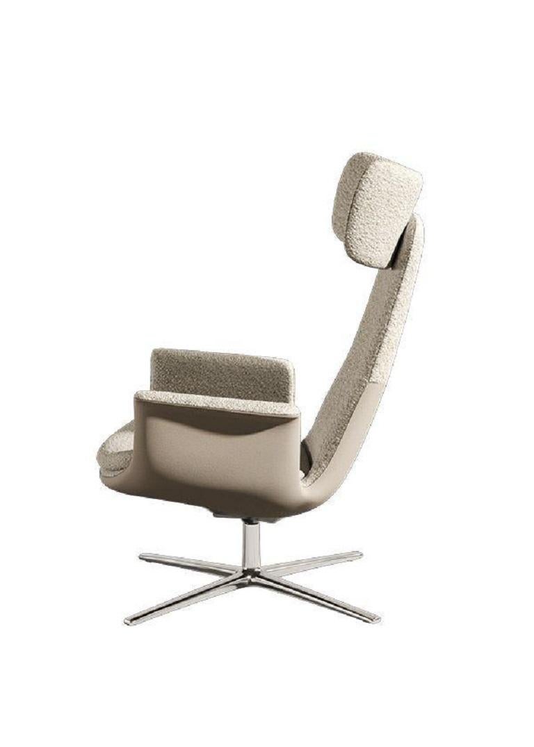 Odyssey Large Headrest par Eugeni Quitllet pour BD Barcelona, 2022
Une présence forte et un confort irréprochable. Inspiré par le film 2001 : l'Odyssée de l'espace de Stanley Kubrick, le fauteuil Odyssée d'Eugeni Quitllet évoque un rétro-futurisme