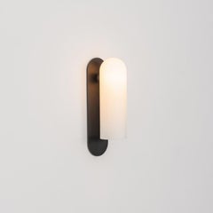 Odyssey LG Black Wall Sconce by Schwung