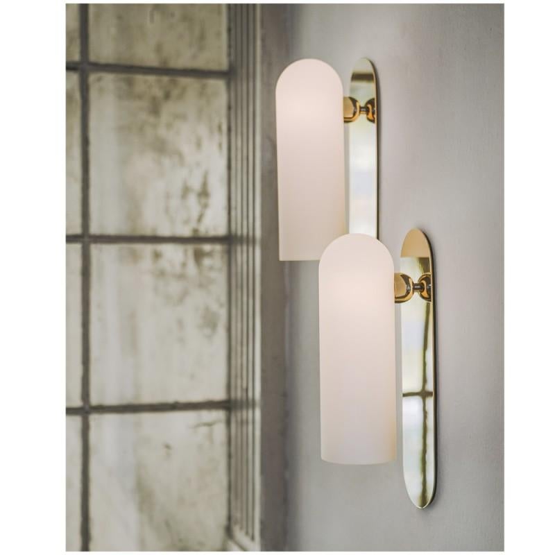 Odyssey LG Black Wall Sconce by Schwung For Sale 1