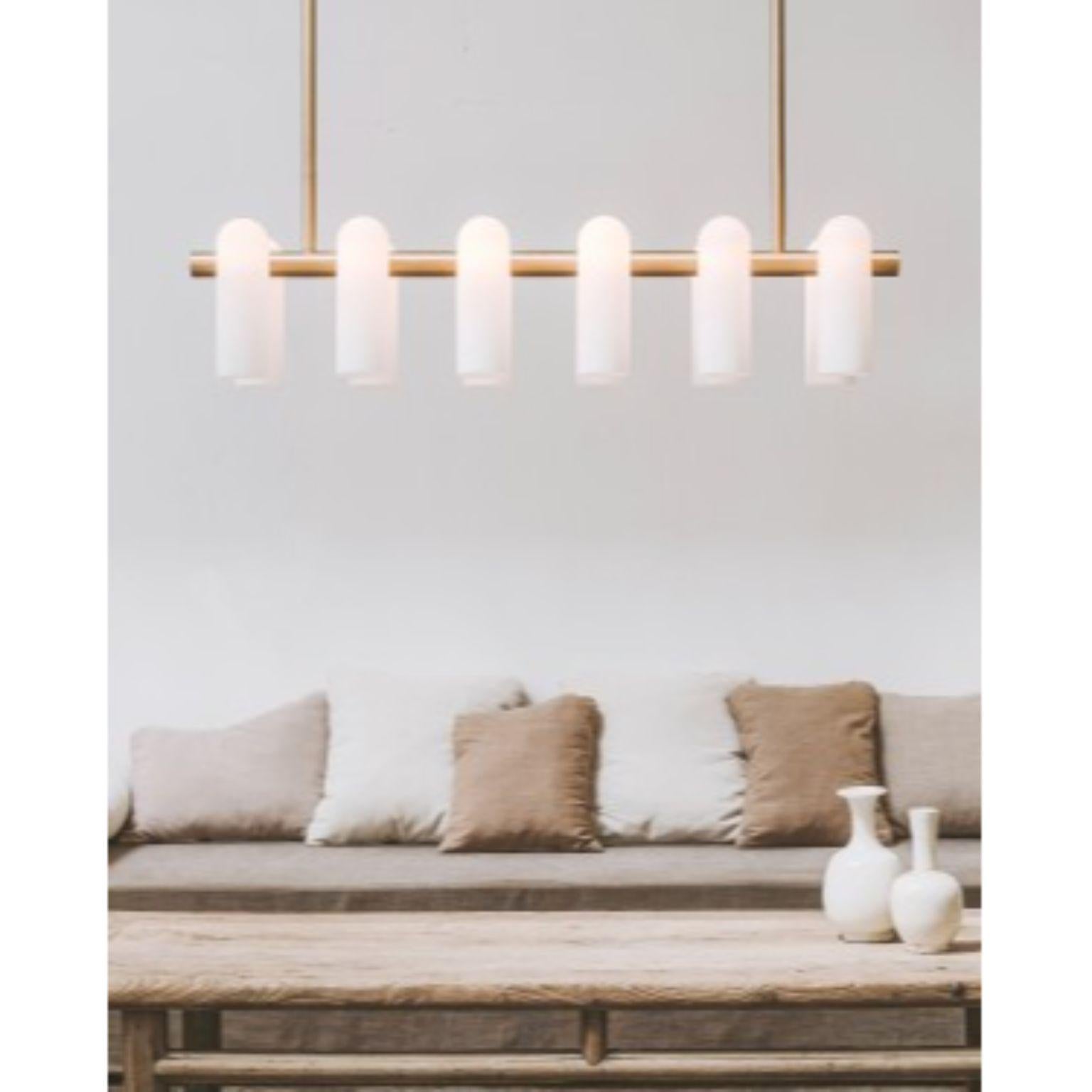 Odyssey Linear MD Brass Chandelier by Schwung In New Condition For Sale In Geneve, CH