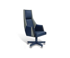 Silla de oficina Odyssey en piel y tela de Madheke