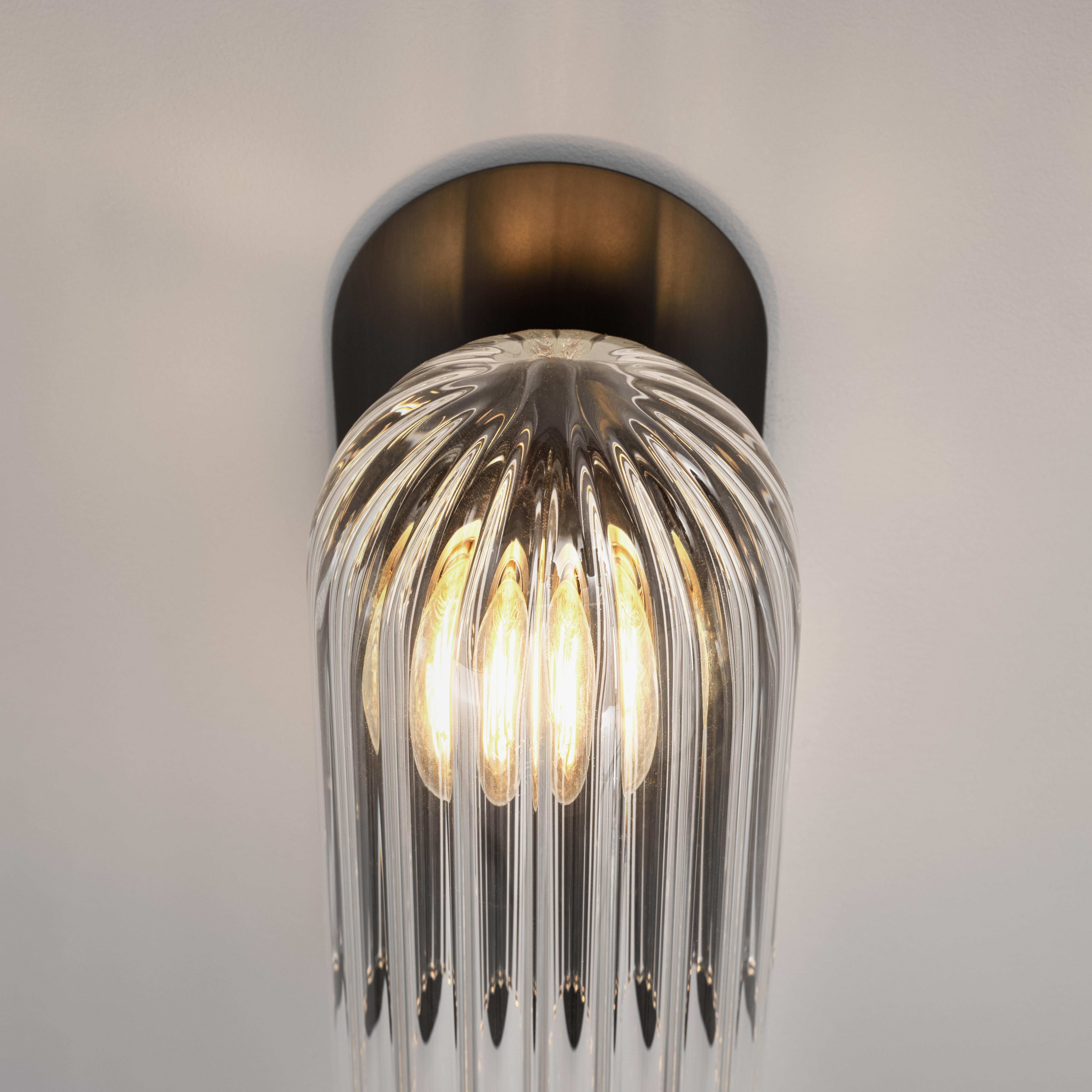 Metal Odyssey Paris Wall Sconce by Schwung For Sale