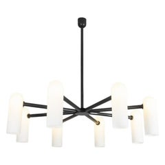 Lampadario Odyssey Round Lg Black Gunmetal  da Schwung