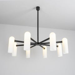 Odyssey Round MD Black Chandelier by Schwung
