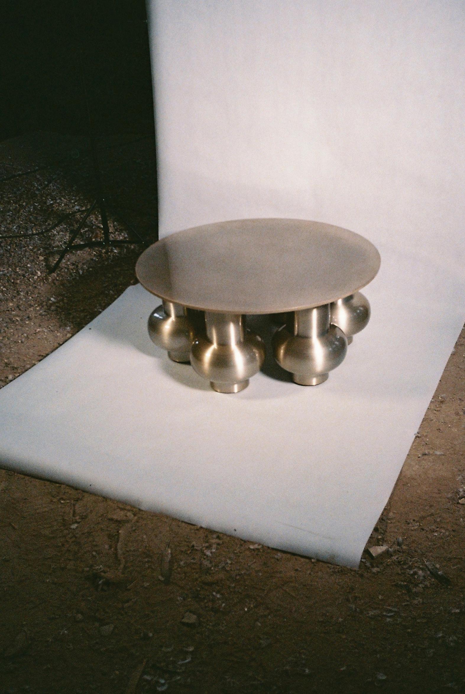 Contemporary Odyssey table from the Eclecticism collection made out of aluminum alloys For Sale