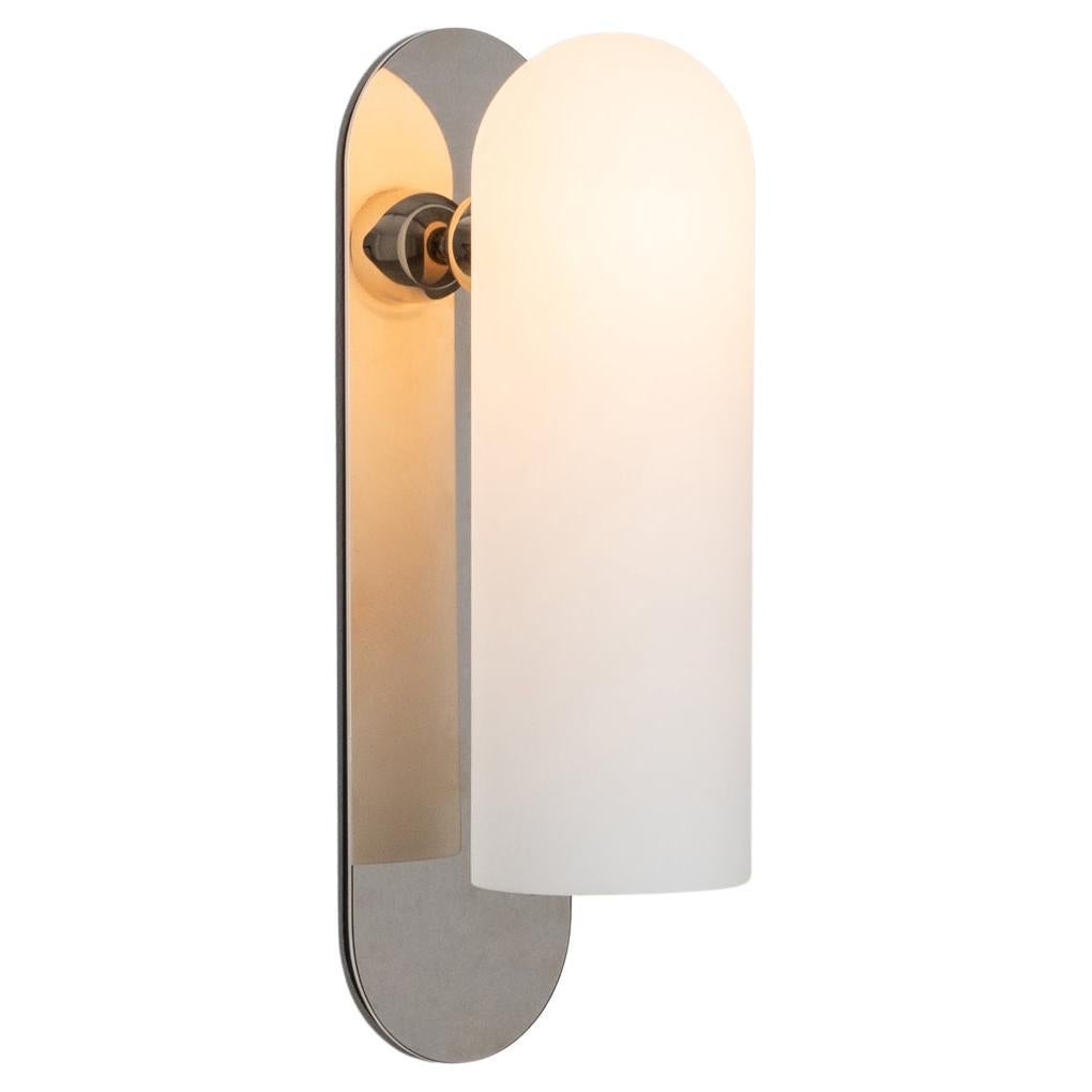 Odyssey Wall Sconce Large Polished Nickel For Sale