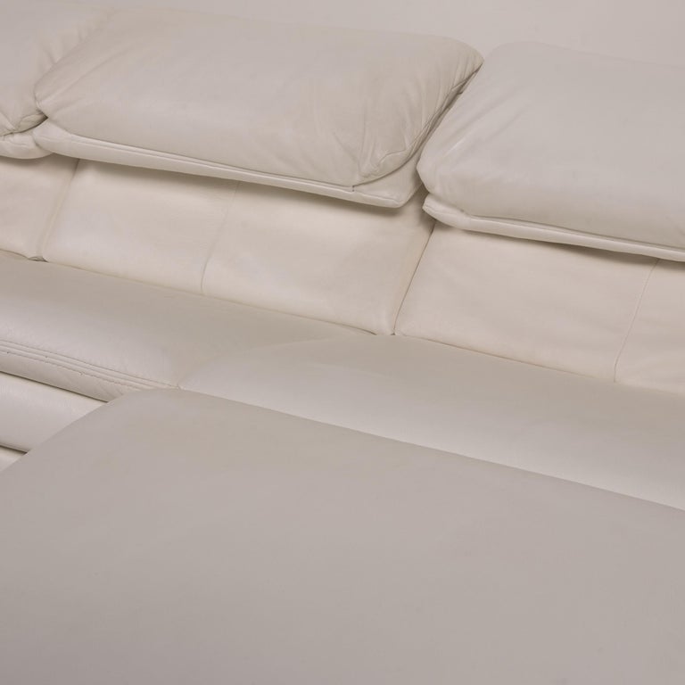Oelsa San Diego 3850 Leather Sofa White, Leather Couch San Diego