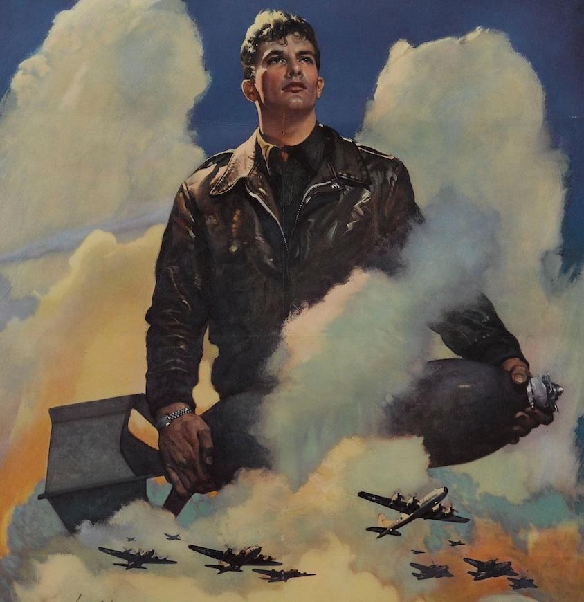 Américain Affiche de la Seconde Guerre mondiale des forces aériennes de l'armée de terre 