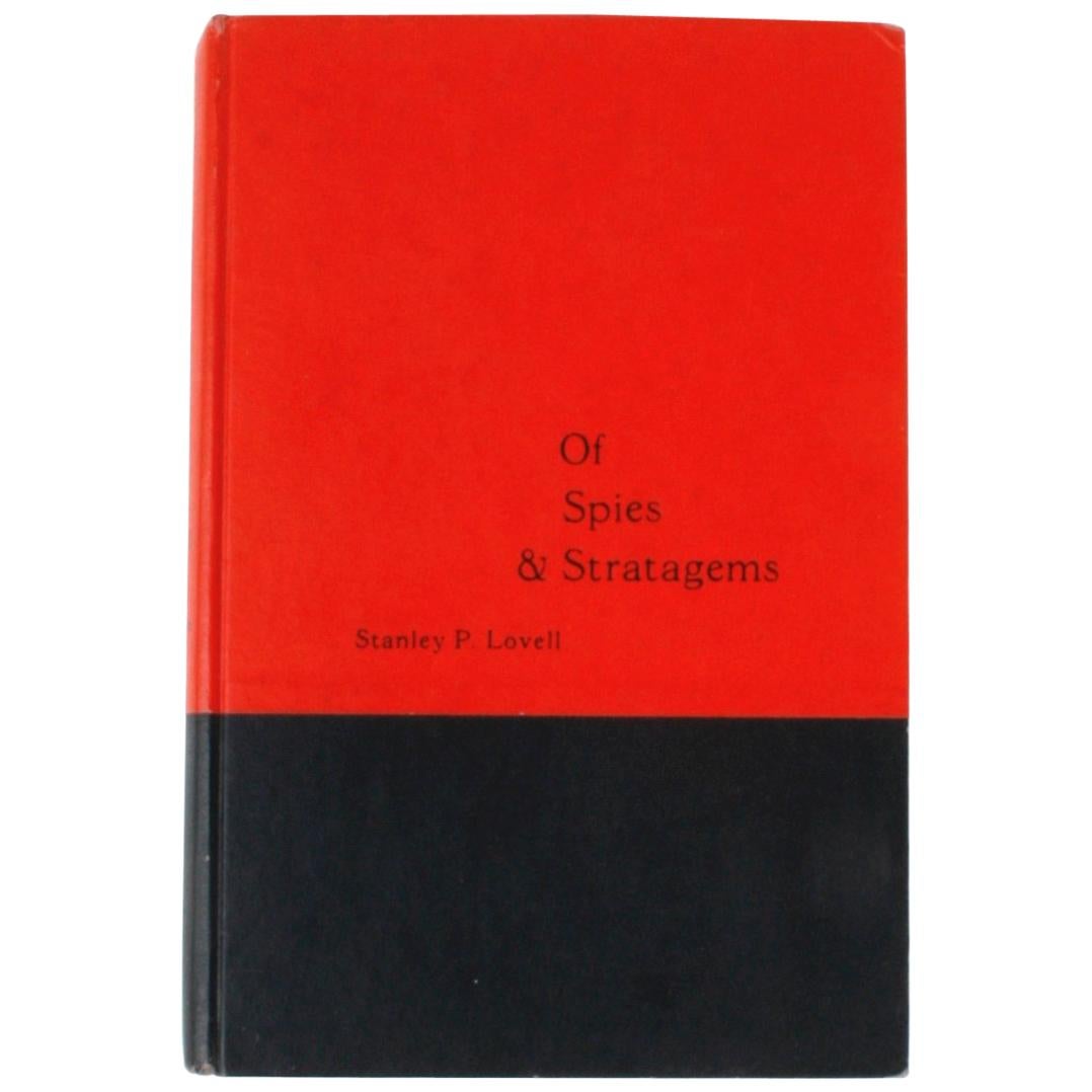 "Of Spies & Stratagems" Signed First Edition Book by Stanley P. Lovell