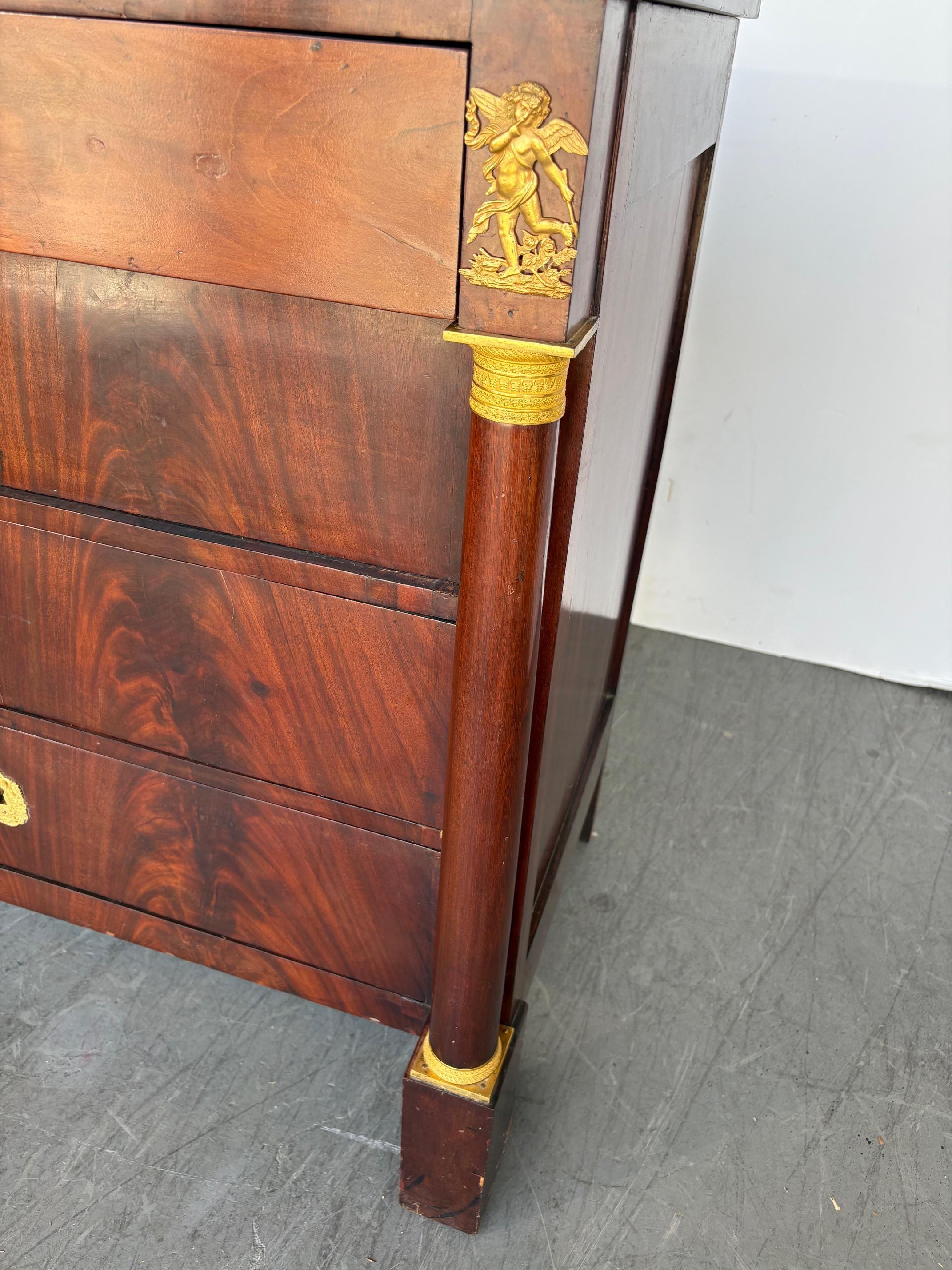 Of The Period Empire Commode/Chest Of Drawers For Sale 1