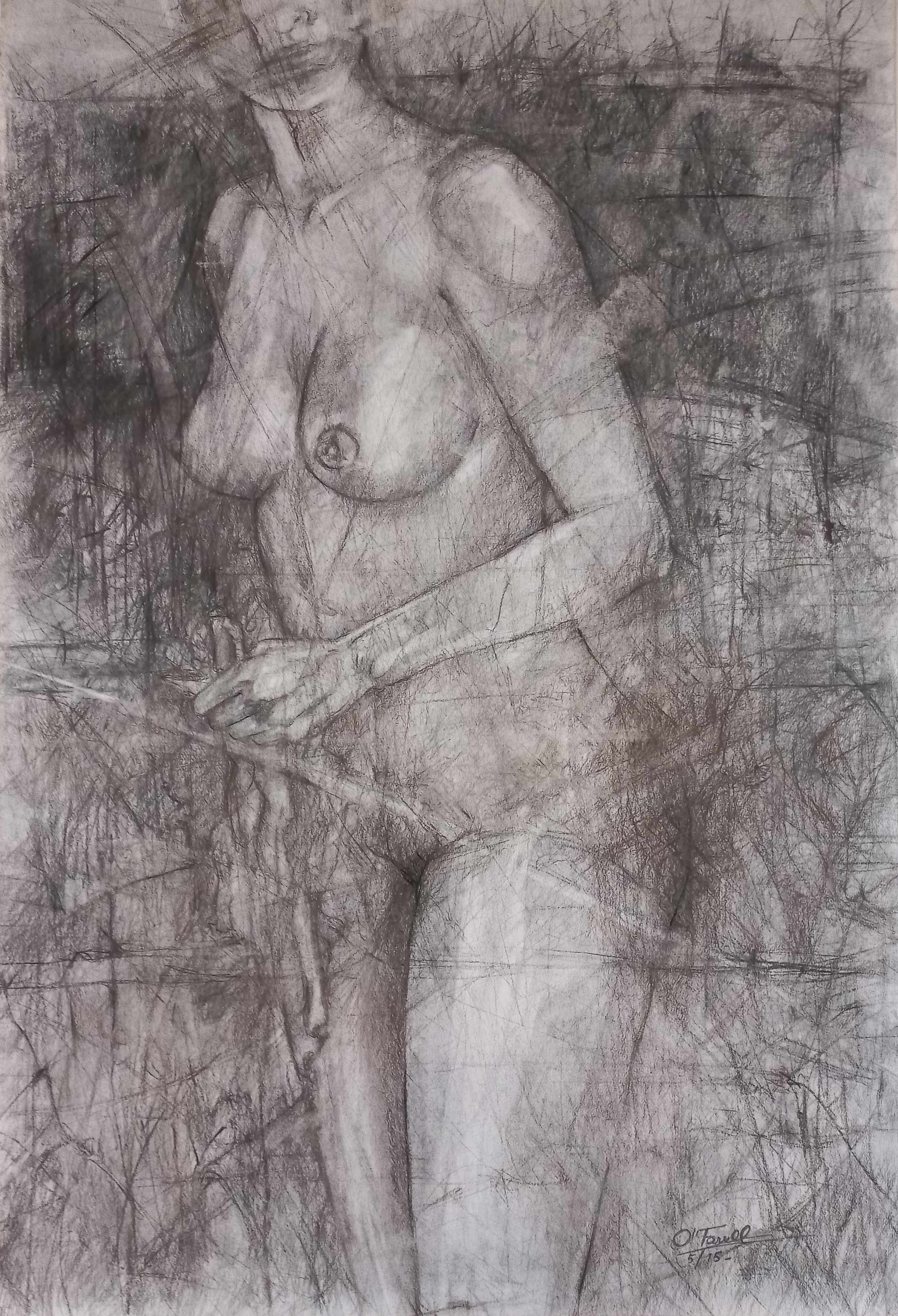 O'Farrell Nude Painting - A nude