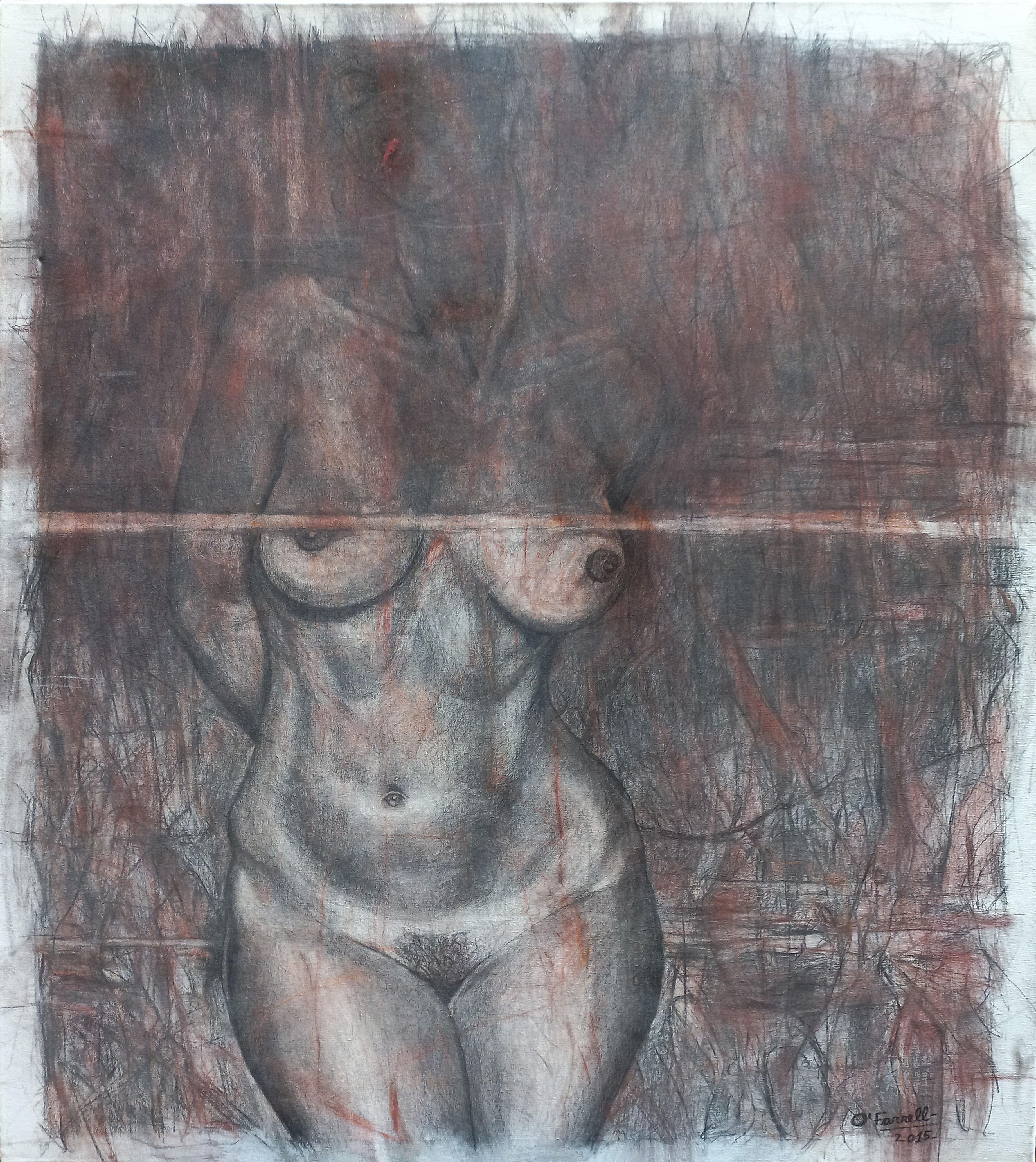 Figurative Painting di O'Farrell - Mujer desnuda