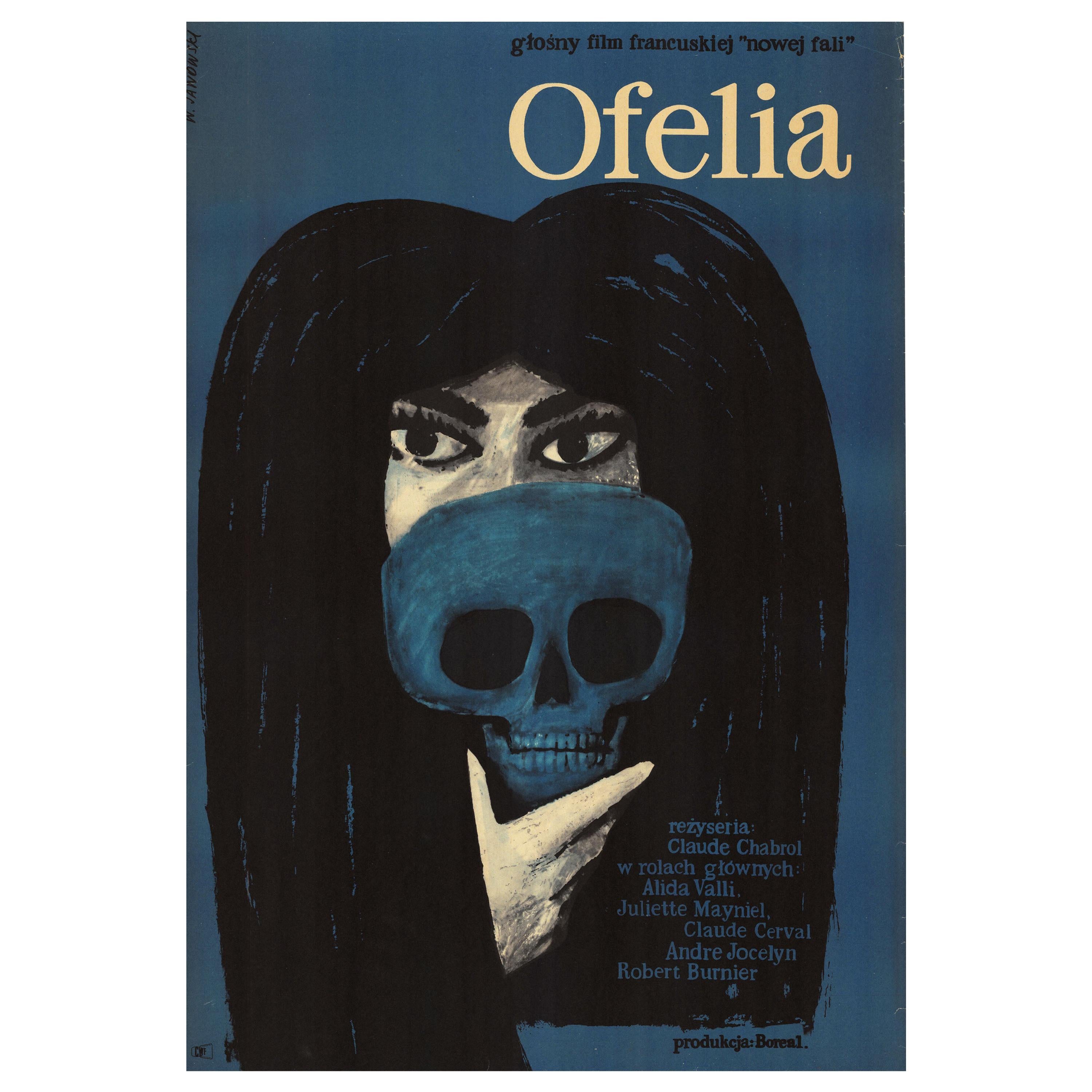 Ofelia Polish Movie Poster by Witold Janowski, 1964 For Sale
