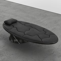 Off-Balance, Marble Leather Designer Daybed, Limited Edition