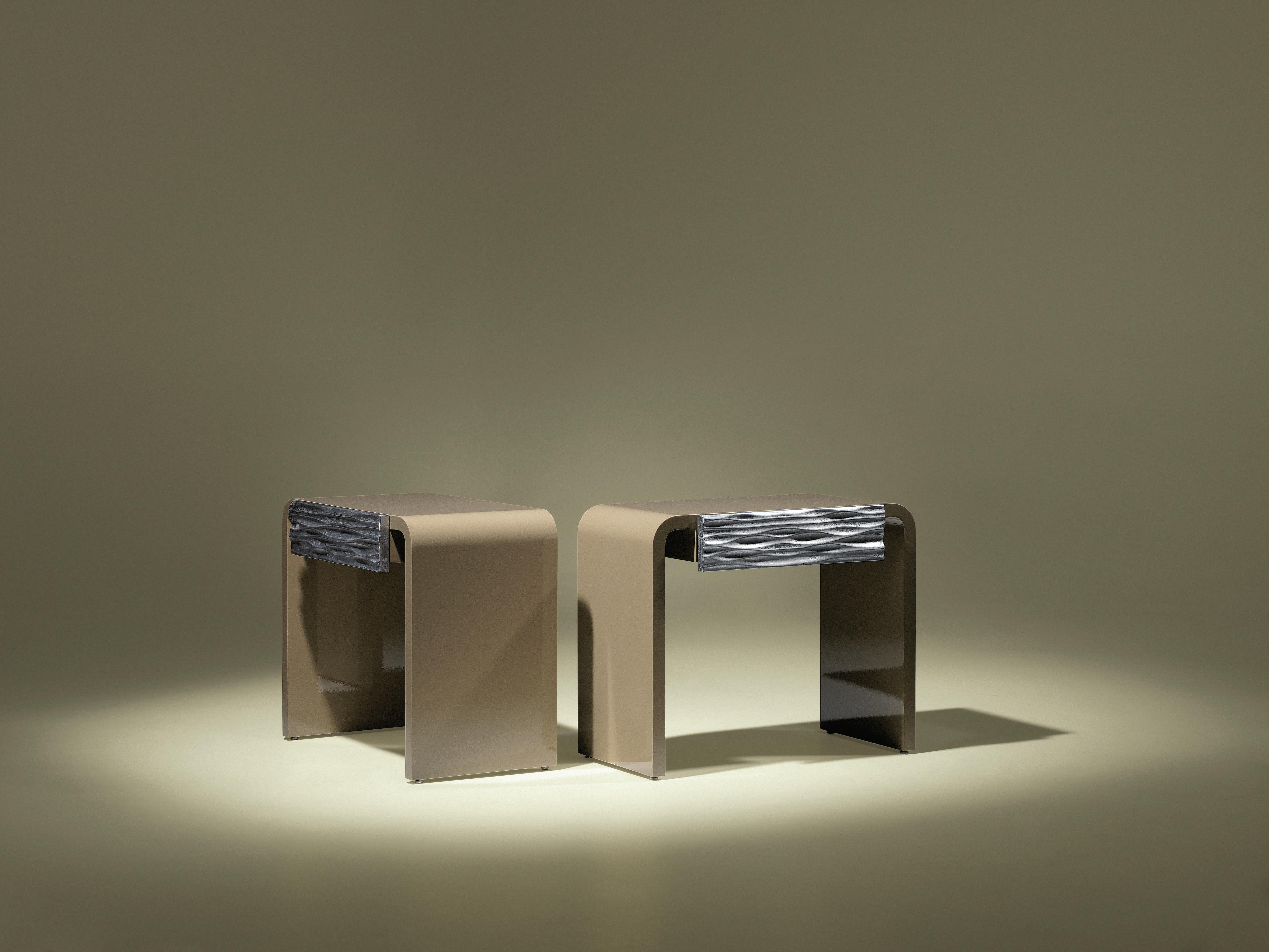 Off Inn Contemporary and Customizable Bedside Table by Luísa Peixoto For Sale 5